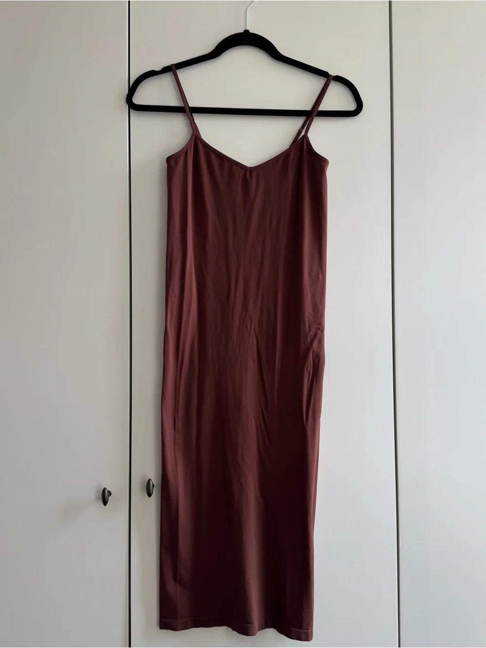 Free People Slip Midi Dress in Brown terracotta M